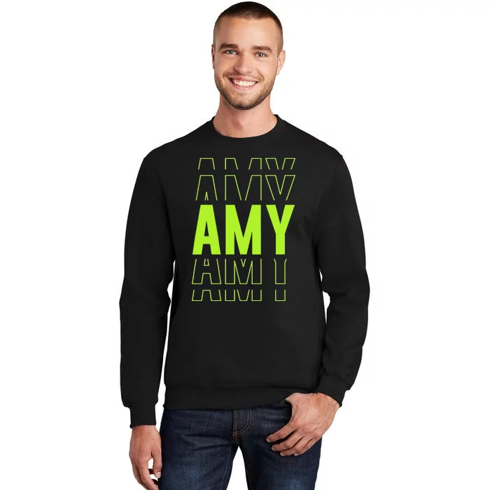 Amy Gifts Idea Retro First Name Vintage Amy Tall Sweatshirt