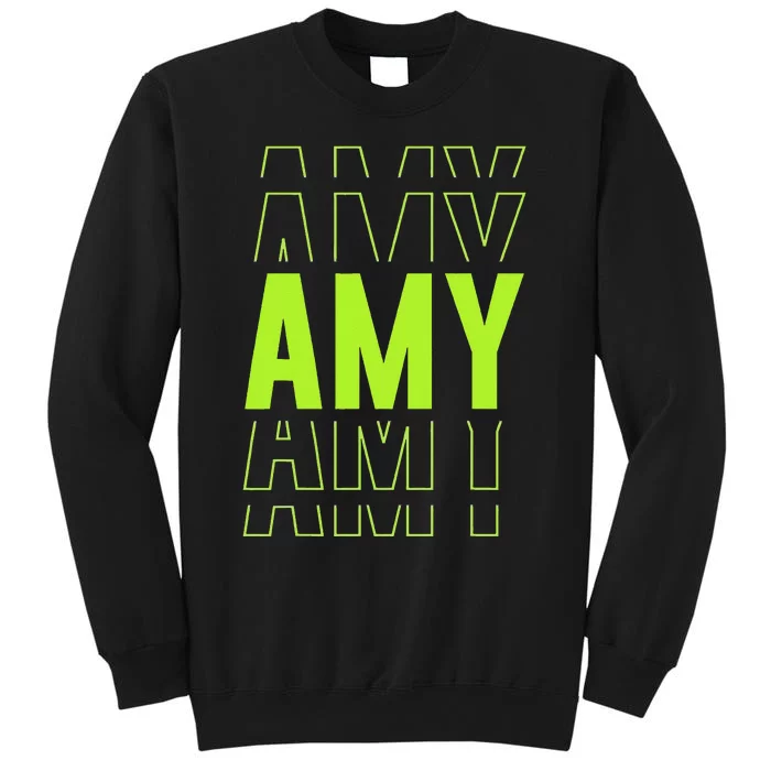 Amy Gifts Idea Retro First Name Vintage Amy Tall Sweatshirt