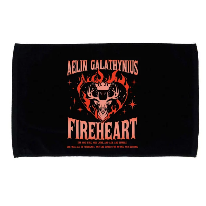 Aelin Galathynius Inspired Fireheart Fantasy Novel Fan Microfiber Hand Towel