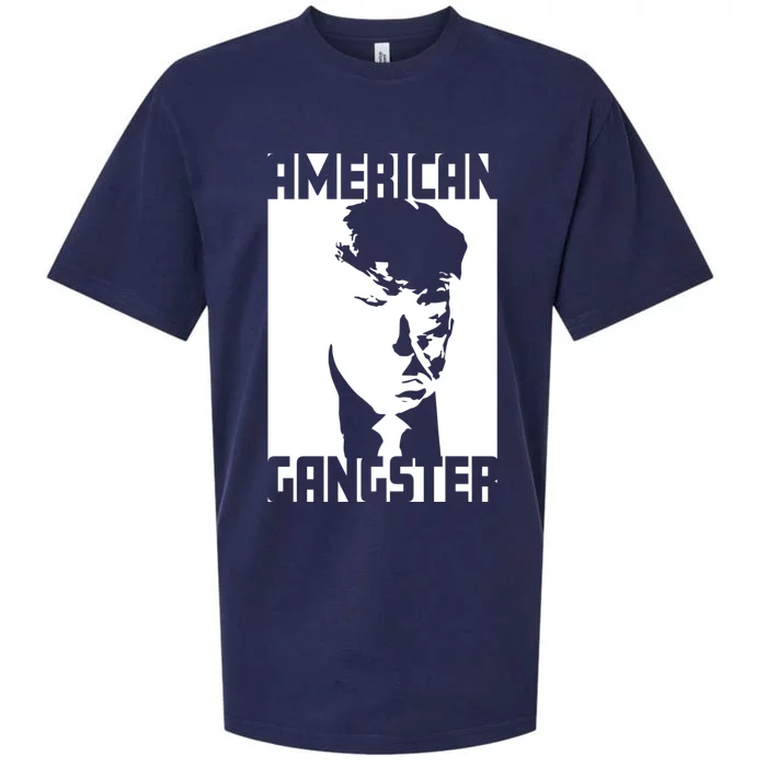 American Gangster Iconic Trump Mugshot Artwork Sueded Cloud Jersey T-Shirt