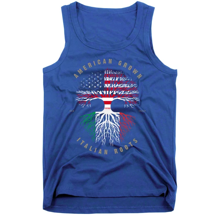 American Grown Italian Roots Italy Flag Gift Tank Top