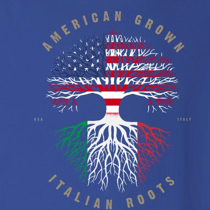 American Grown Italian Roots Italy Flag Gift Toddler Long Sleeve Shirt