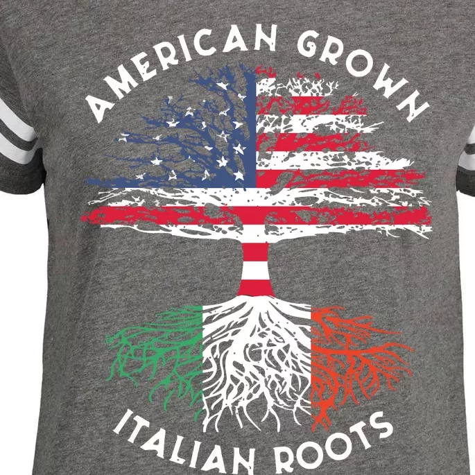 American Grown Italian Roots Family Tree Italy Flag Italian Enza Ladies Jersey Football T-Shirt