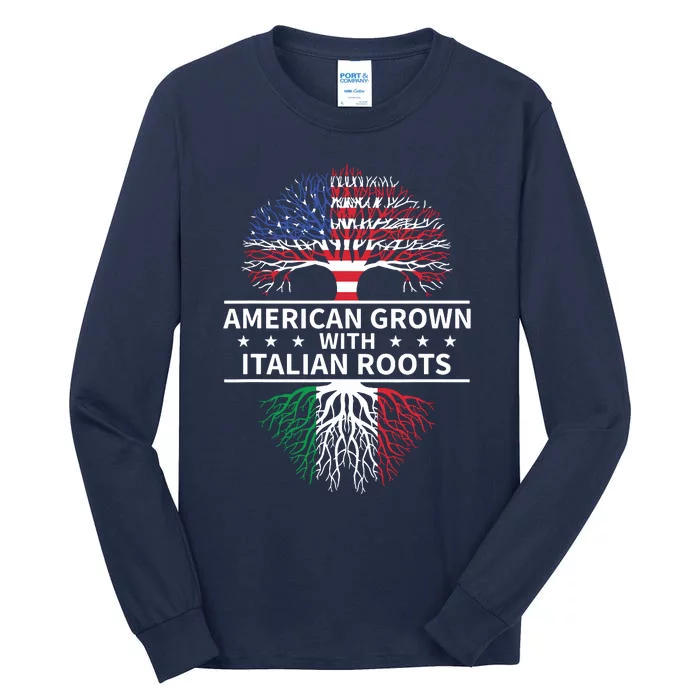 American Grown Italian Roots Shirts Italy Tall Long Sleeve T-Shirt