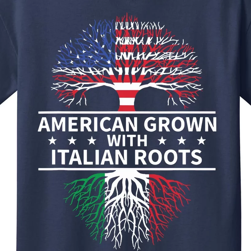 American Grown Italian Roots Shirts Italy Kids T-Shirt