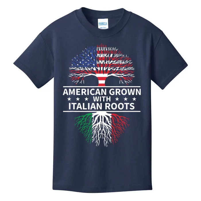 American Grown Italian Roots Shirts Italy Kids T-Shirt