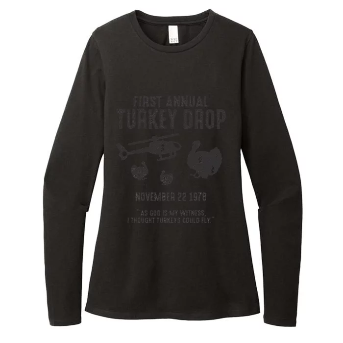 As God Is My Witness I Thought Turkeys Could Fly Womens CVC Long Sleeve Shirt