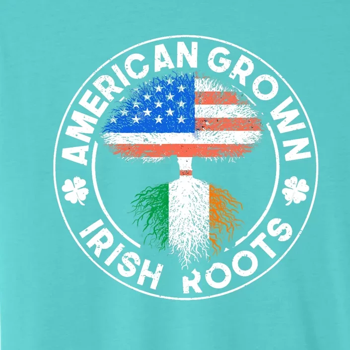 American Grown Irish Roots USA Ireland Flag ST PATRICKS DAY ChromaSoft Performance T-Shirt