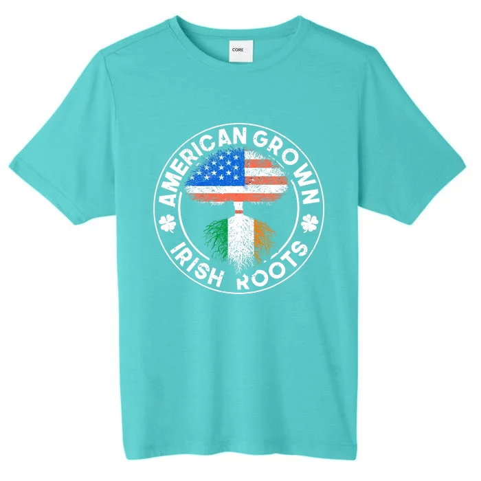 American Grown Irish Roots USA Ireland Flag ST PATRICKS DAY ChromaSoft Performance T-Shirt