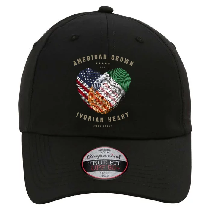 American Grown Ivorian Heart Love Ivory Coast Flag Gift The Original Performance Cap