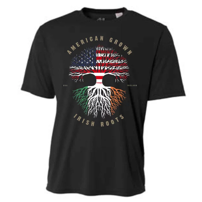 American Grown Irish Roots Ireland Flag TShirt TShirt Cooling Performance Crew T-Shirt