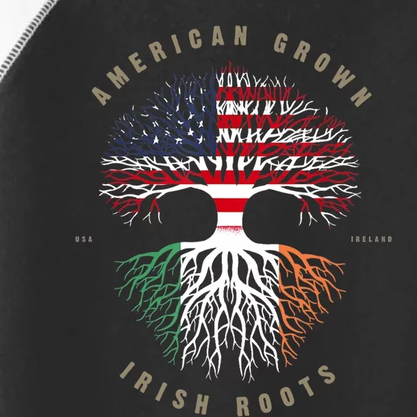 American Grown Irish Roots Ireland Flag TShirt TShirt Toddler Fine Jersey T-Shirt