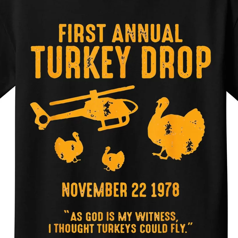 As God Is My Witness I Thought Turkeys Could Fly Funny Kids T-Shirt