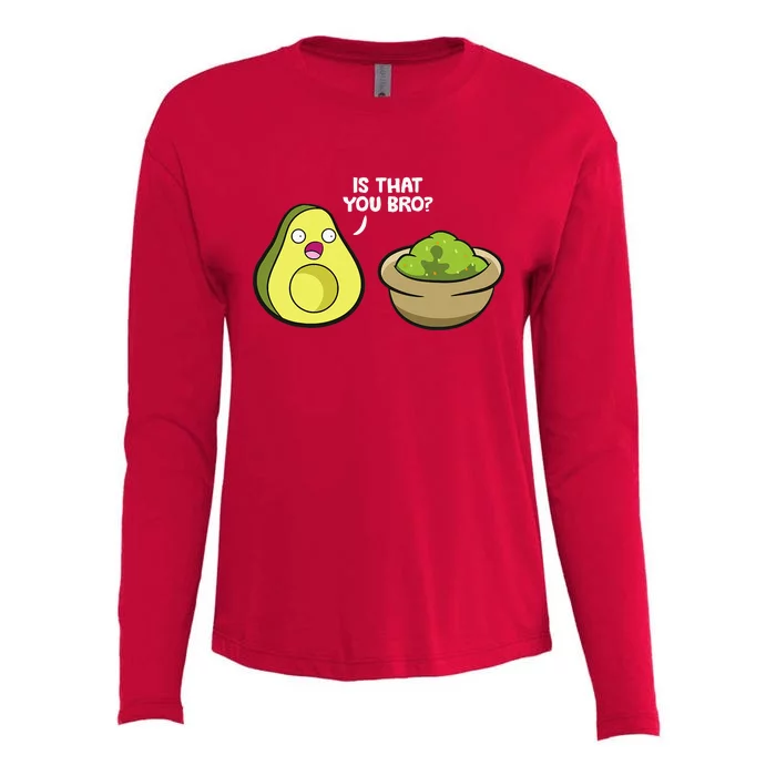 Avocado Guacamole Is That You Bro Womens Cotton Relaxed Long Sleeve T-Shirt