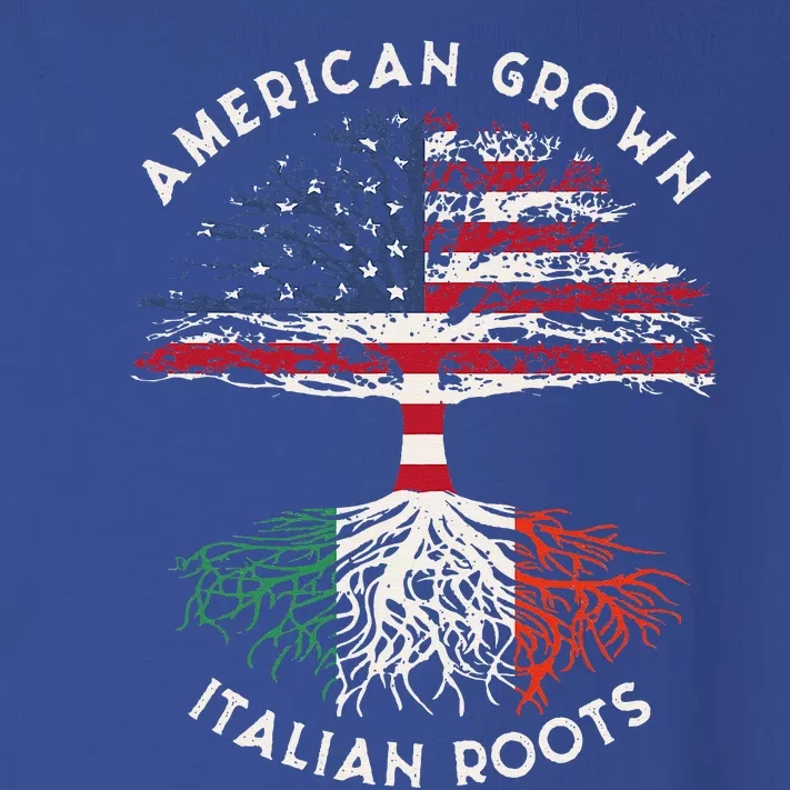 American Grown Italian Roots Family Tree Italy Flag Italian Toddler Long Sleeve Shirt