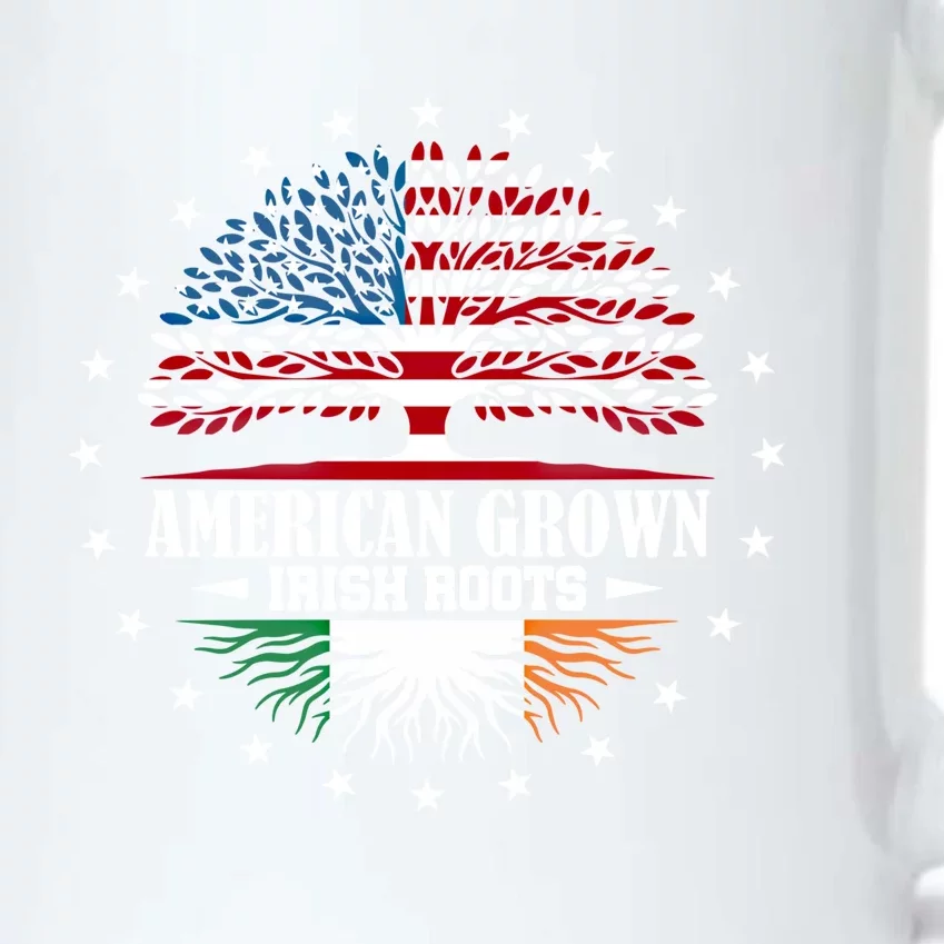 American Grown Irish Roots Ireland Flag Gift Black Color Changing Mug