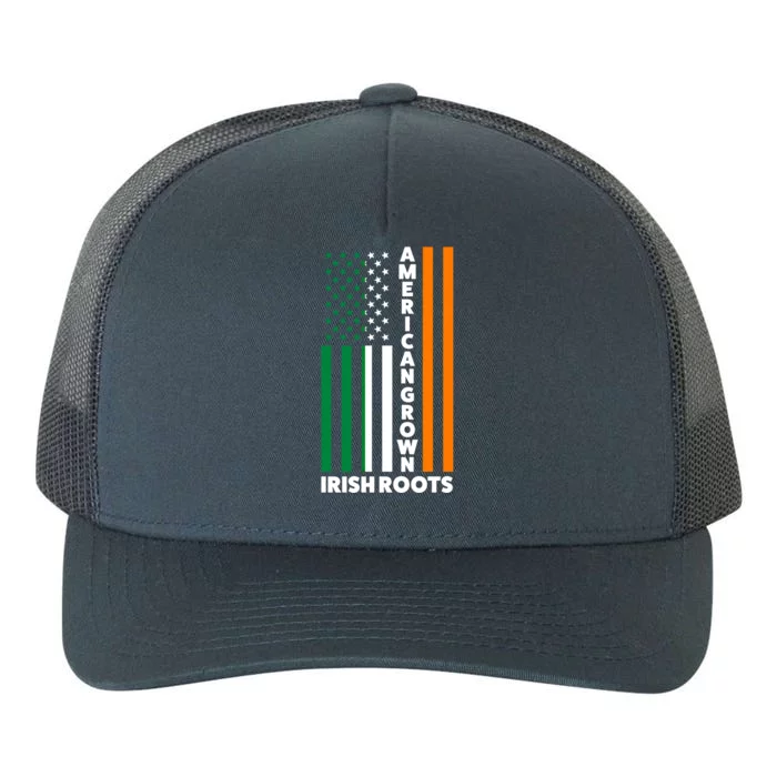 American Grown Irish Roots Irland Irish Flag Great Gift Yupoong Adult 5-Panel Trucker Hat