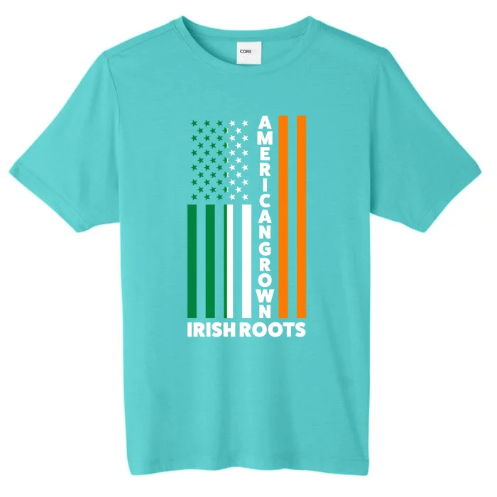 American Grown Irish Roots Irland Irish Flag Great Gift ChromaSoft Performance T-Shirt