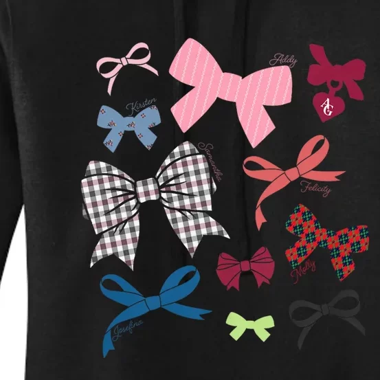 American Girl Iconic Hair Bows Women's Pullover Hoodie