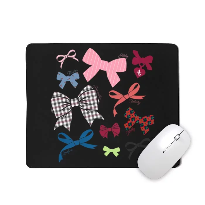 American Girl Iconic Hair Bows Mousepad