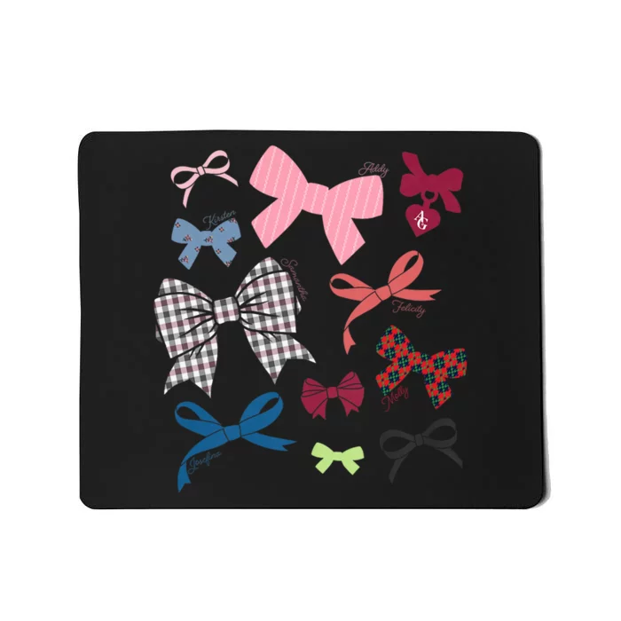 American Girl Iconic Hair Bows Mousepad