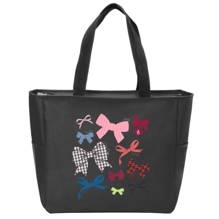 American Girl Iconic Hair Bows Zip Tote Bag