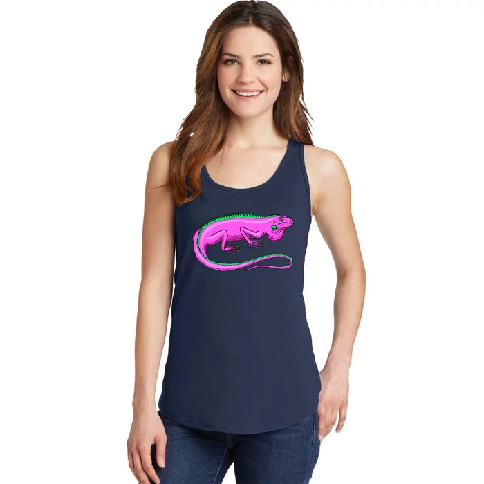 American Green Iguana Lizard Ladies Essential Tank