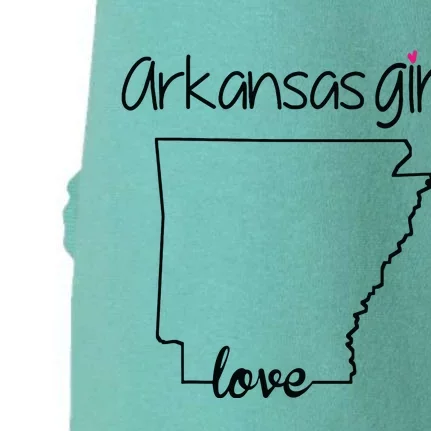 Arkansas Girl I Love Arkansas Home Cute Arkansas Doggie 3-End Fleece Hoodie