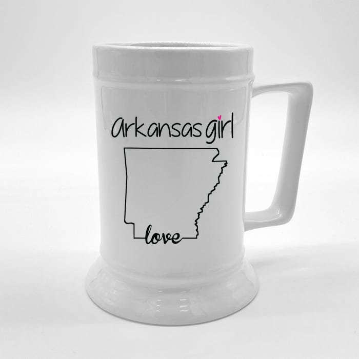 Arkansas Girl I Love Arkansas Home Cute Arkansas Front & Back Beer Stein