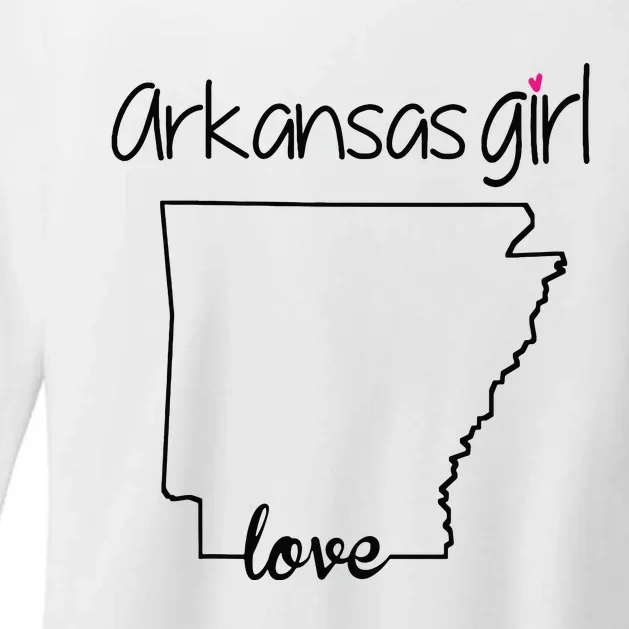 Arkansas Girl I Love Arkansas Home Cute Arkansas Womens CVC Long Sleeve Shirt