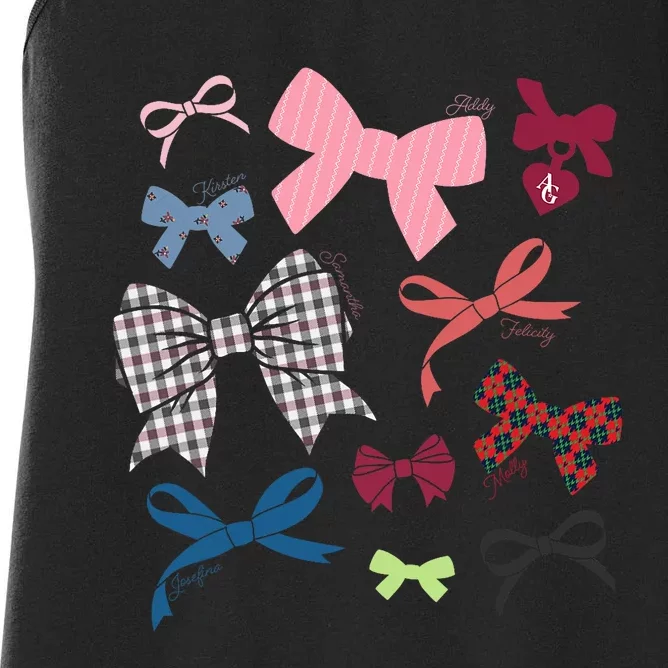 American Girl Iconic Hair Bows Women's Racerback Tank