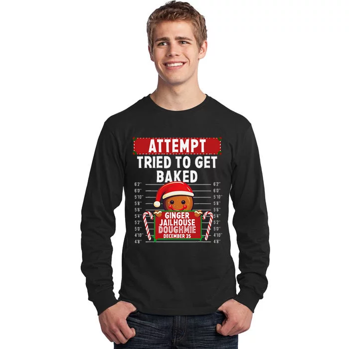 Attempt Ginger Jailhouse Christmas Xmas Gingerbread Holiday Tall Long Sleeve T-Shirt