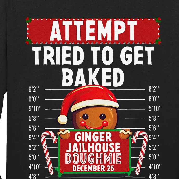 Attempt Ginger Jailhouse Christmas Xmas Gingerbread Holiday Tall Long Sleeve T-Shirt