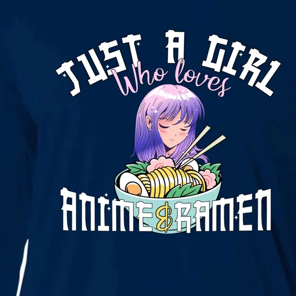 Anime Girl Just A Girl Who Loves Anime And Ra Cooling Performance Long Sleeve Crew