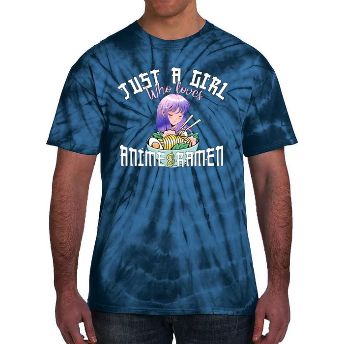 Anime Girl Just A Girl Who Loves Anime And Ra Tie-Dye T-Shirt