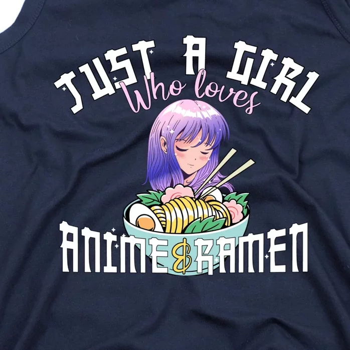 Anime Girl Just A Girl Who Loves Anime And Ra Tank Top