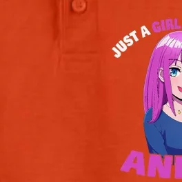 Anime Girln Just A Girl Who Loves Anime Dry Zone Grid Performance Polo