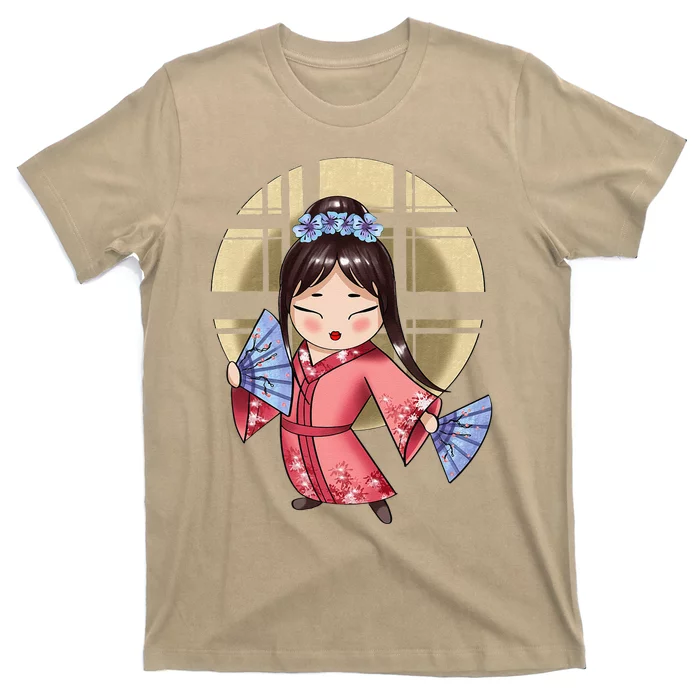 Anime Geisha Japanese Art Japan Woman Geisha T-Shirt