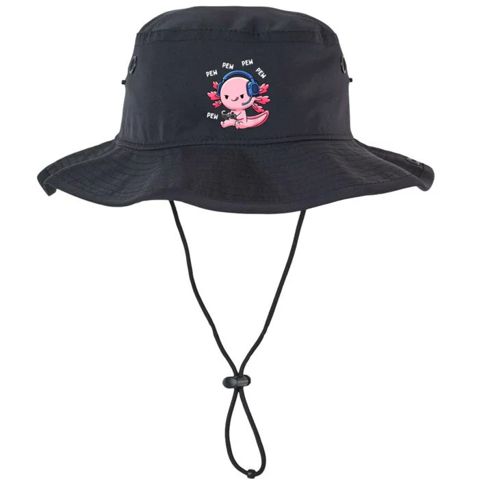 Axolotl Gaming Kids Boys Girls Anime Video Game Pew Gamer Legacy Cool Fit Booney Bucket Hat