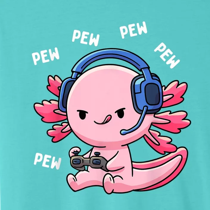 Axolotl Gaming Kids Boys Girls Anime Video Game Pew Gamer ChromaSoft Performance T-Shirt