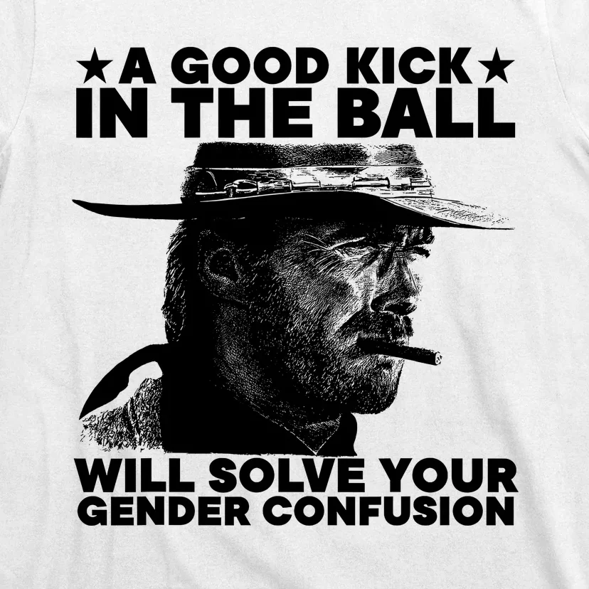 A Good Kick In The Balls Will Solve Your Gender Confusion T-Shirt