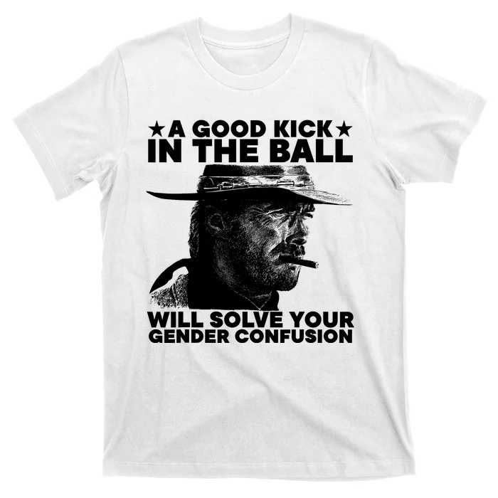 A Good Kick In The Balls Will Solve Your Gender Confusion T-Shirt