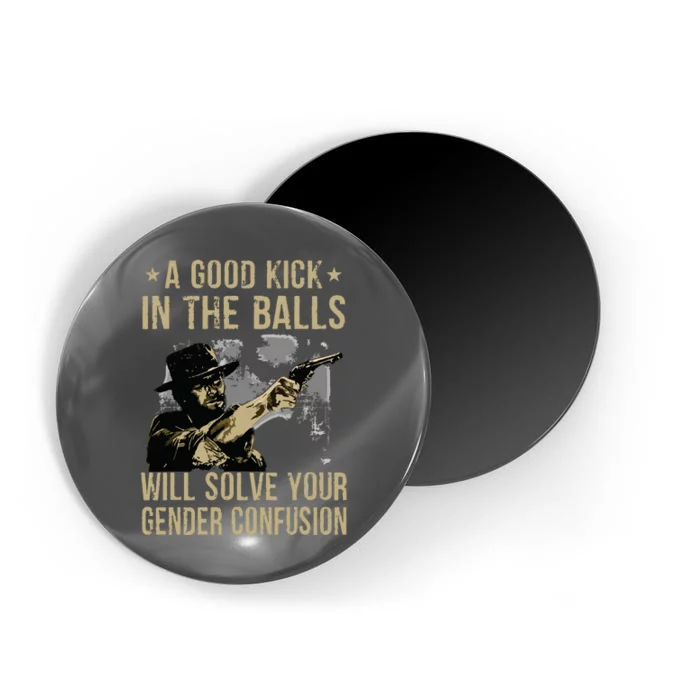 A Good Kick In The Balls Will Solve Your Gender Confusion Magnet