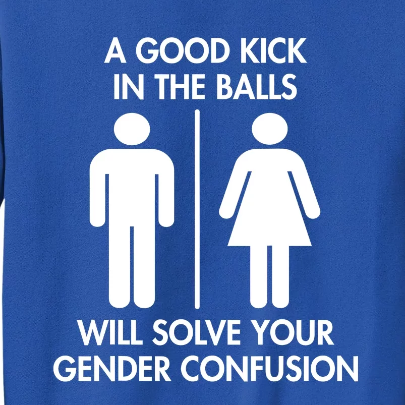 A Good Kick In The Balls Will Solve Your Gender Confusion Sweatshirt