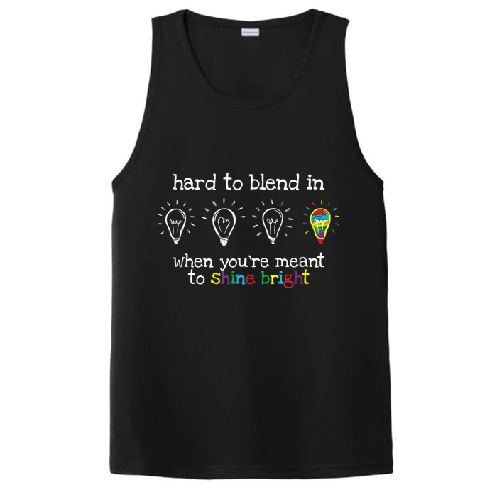 Autistic Gifts K.i.d.s m.e.n Wo Colorful Autism Awareness Performance Tank