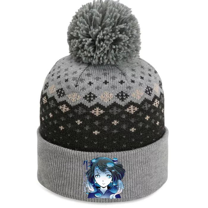 Anime Girl Koi Fishes Japanese The Baniff Cuffed Pom Beanie