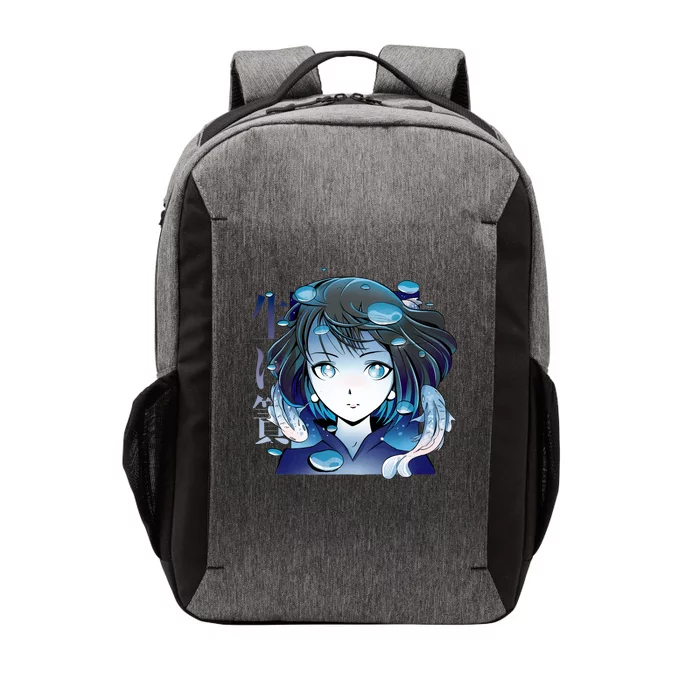 Anime Girl Koi Fishes Japanese Vector Backpack