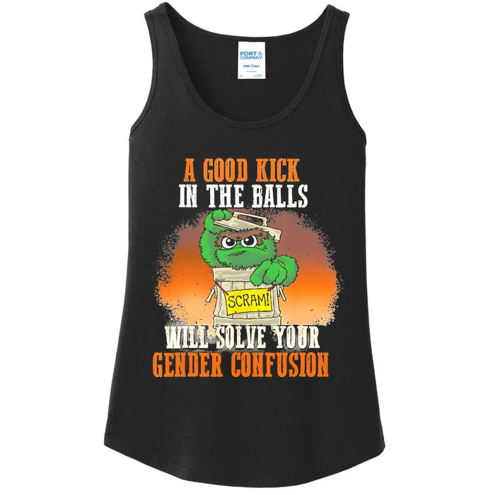 A Good Kick In The Balls Will Solve Your Gender Confusion Ladies Essential Tank