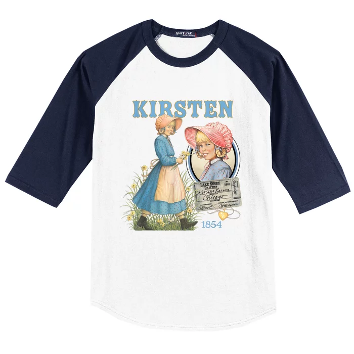 American Girl Kirsten Larson 1854 Baseball Sleeve Shirt