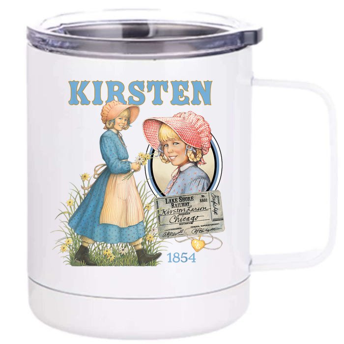 American Girl Kirsten Larson 1854 Front & Back 12oz Stainless Steel Tumbler Cup